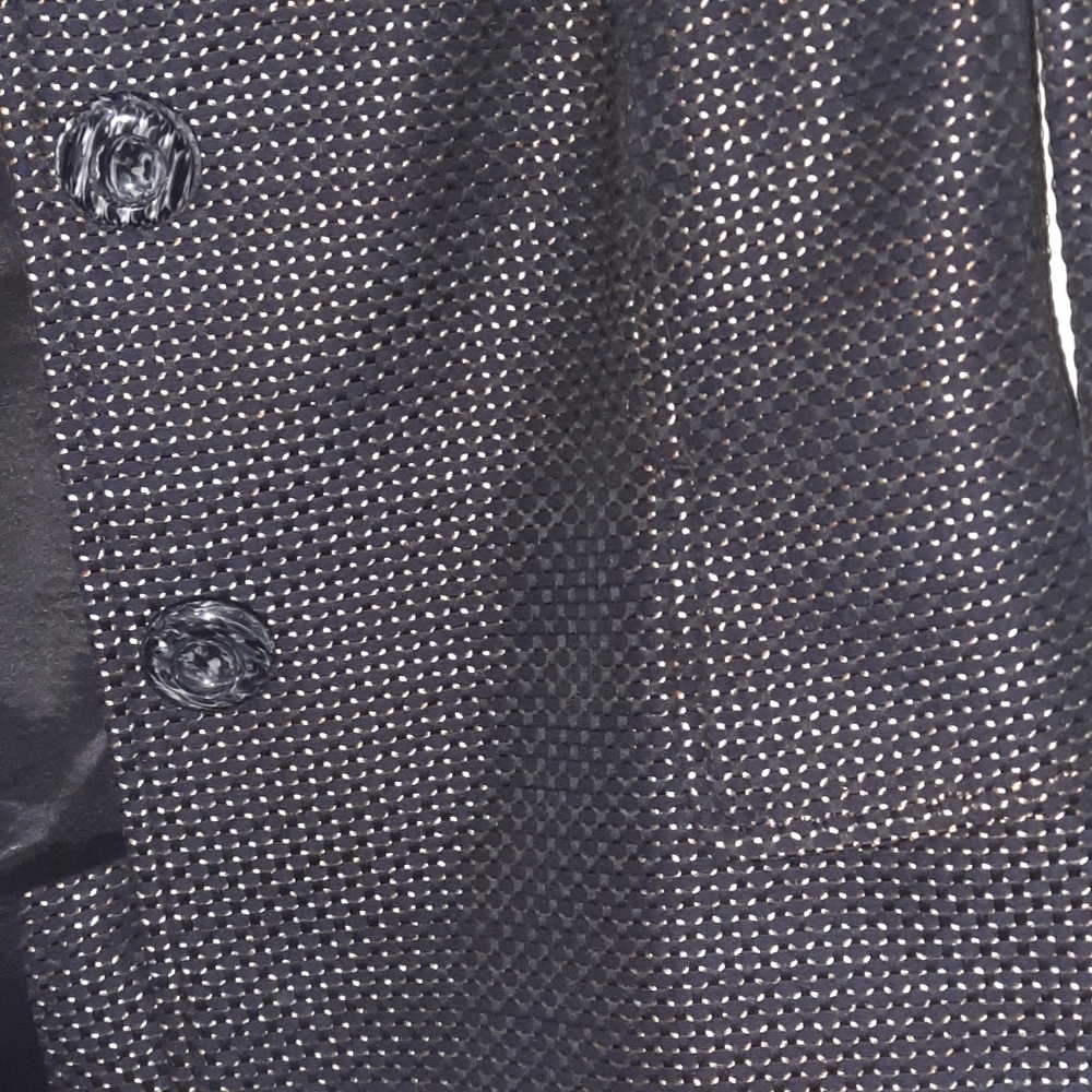 ELLEN TRACY Wool Blend Blazer Matte Bronze Gold Black Grey Woven Office $548 6P - Picture 4 of 10